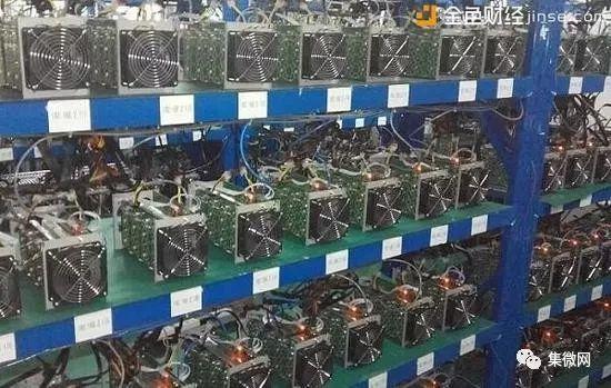 Ethereum mining rigs housed in a professional mining farm