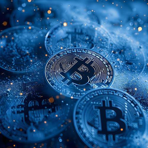 A powerful Bitcoin mining rig in action, showcasing the hardware's role in securing the network